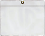 ChanCam vinyl sleeve, open long side, hanging document holder with brass eyelet, insert size: 7 7/8 x 6 5/8, product size: 8 1/8 x 7 3/8, package quantity 500, 7.5 mil clear vinyl