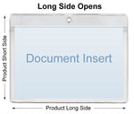 ChanCam vinyl sleeve, open long side, hanging document holder, insert size: 19 1/2 x 10 3/4, product size: 19 3/4 x 11 1/2, package quantity 250, heavy duty 10 mil clear vinyl