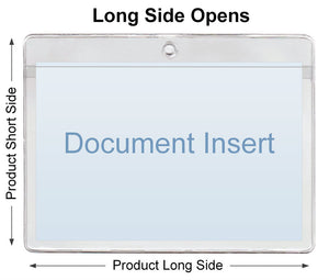 ChanCam vinyl sleeve, open long side, hanging document holder, insert size: 12 3/8 x 12 3/4, product size: 13 1/8 x 13, package quantity 250, heavy duty 10 mil clear vinyl