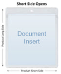 ChanCam vinyl sleeve, open short side, hanging document holder, insert size: 13 3/4 x 20 1/4, product size: 14 x 21, package quantity 250, heavy duty 10 mil clear vinyl