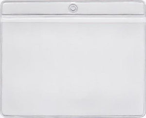 MCC115H - Retail Tag Holder paper size 5 1/2 x 3 3/4 with top hole, Long Side Opens, 7.5 mil Clear Vinyl